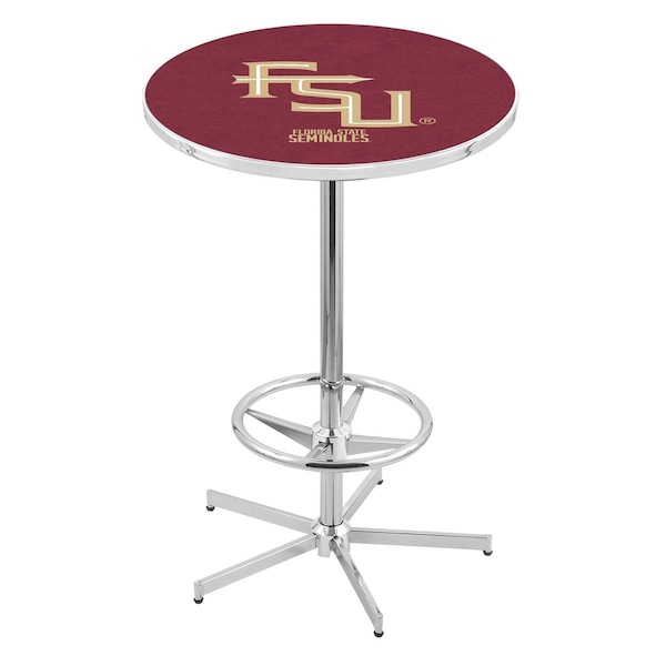 42" Chrome Florida State (Script) Pub Table